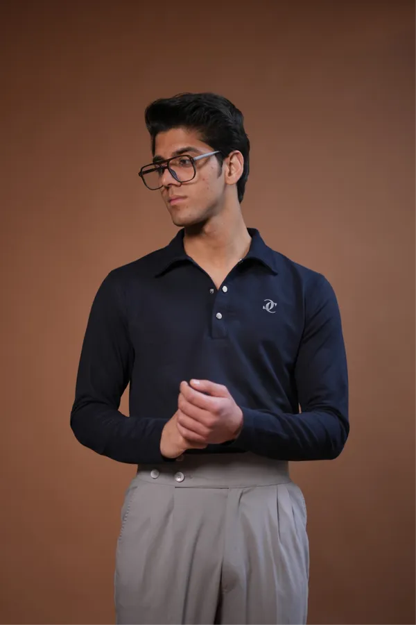 The_Premium_Buttoned_Polo_Navy