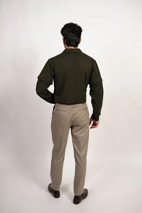 Elite_Zipper_Polo_Detachable_Sleeves_Dark_Olive
