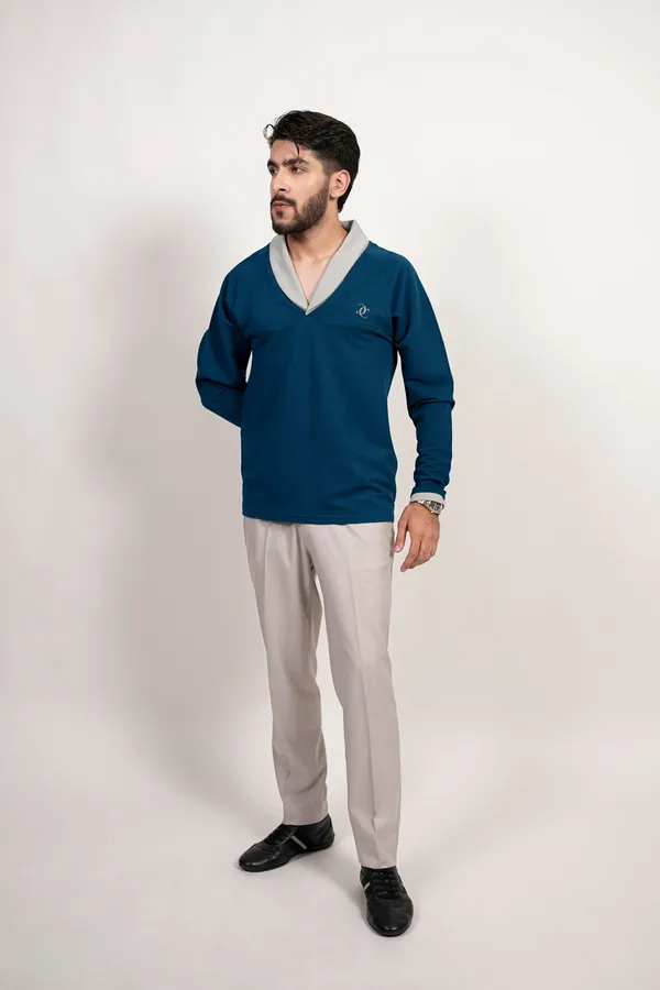 The_Signature_Shawl_Collar_T_Shirt_Airforce_Blue