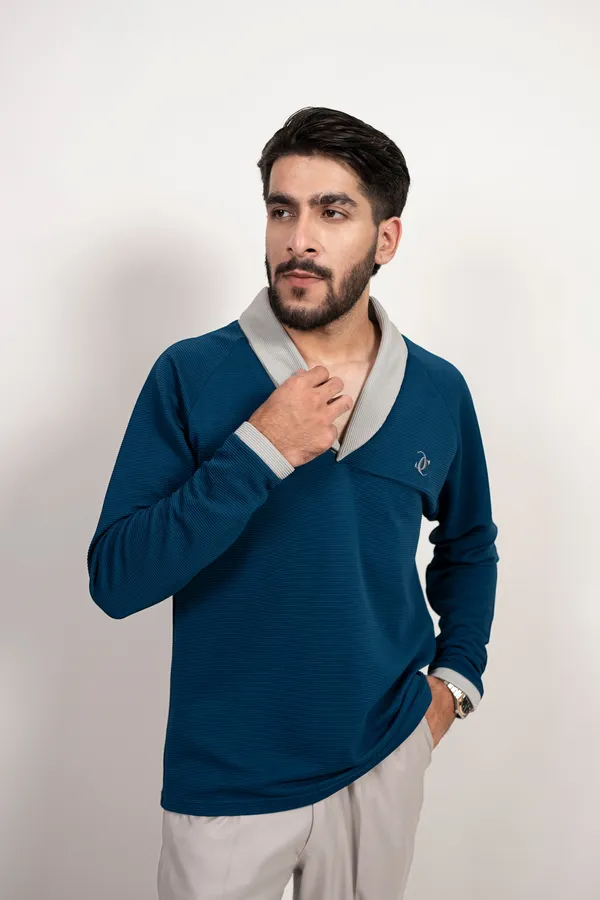 The_Signature_Shawl_Collar_T_Shirt_Airforce_Blue