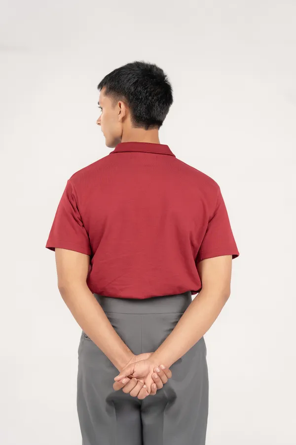 The_Smart_Snap_Button_Polo_Crimson_Red