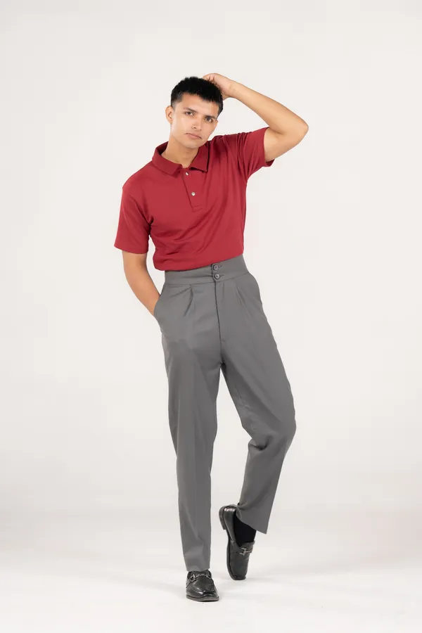 The_Smart_Snap_Button_Polo_Crimson_Red