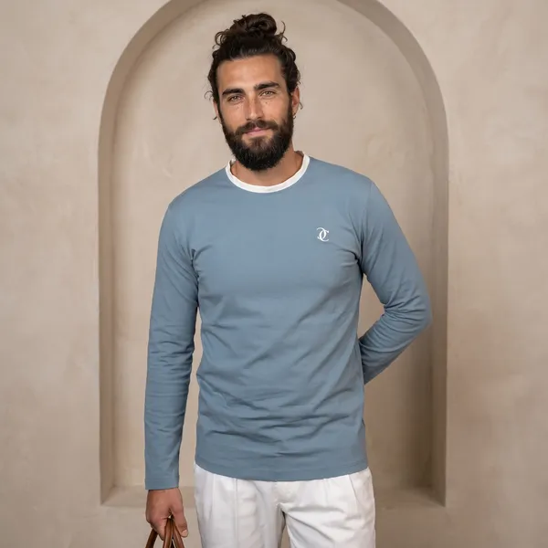 The_Staple_Crew_Neck_T_Shirt_Stone_Blue