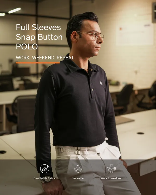 Navy_Terry_Ribbed_Polo_T_Shirt_For_Men