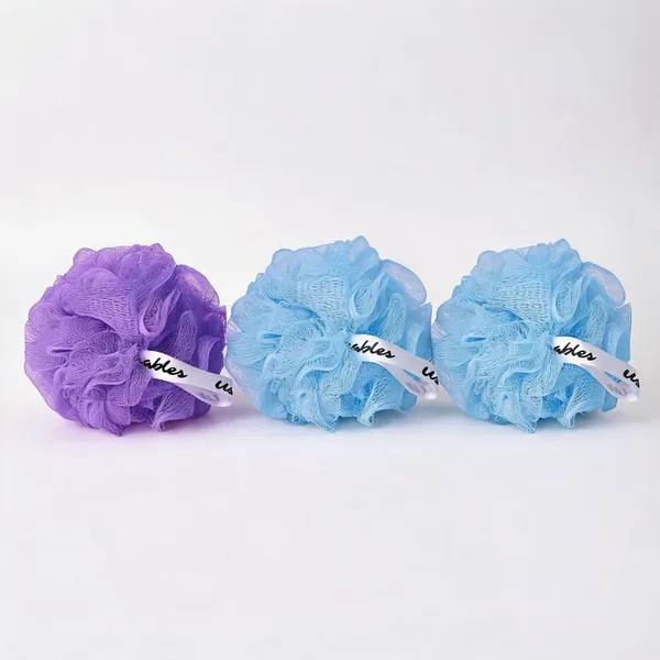 Usables_Organic_Relaxing_Aqua_Exfoliating_Loofah_Set_Blue_Purple_Pack_of_3