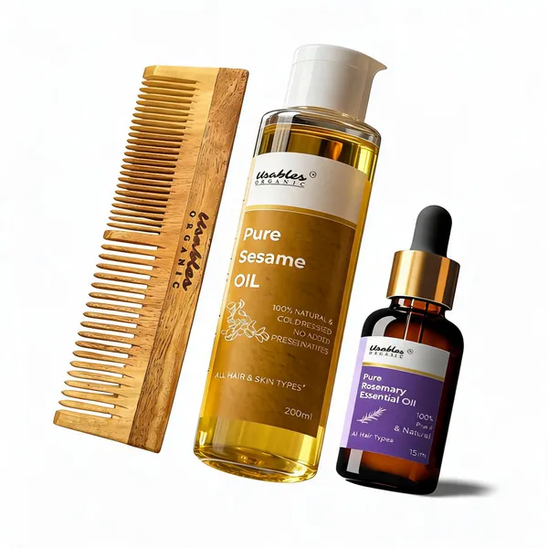 Usables_Organic_Rosemary_Oil_Sesame_Oil_Neem_Comb_Hair_Care_Kit