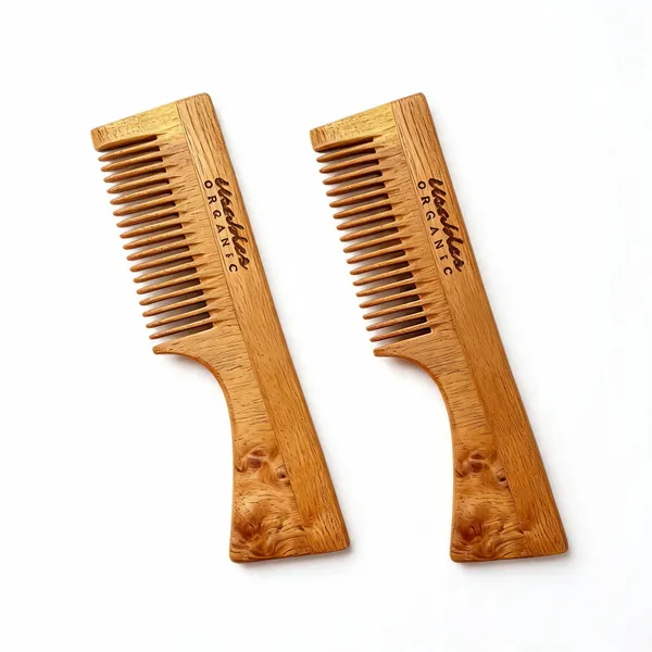 Usables_Organic_Kachhi_Neem_Wood_Handled_Anti-Static_Hair_Comb_-_Pack_of_2