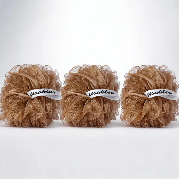 Usables_Organic_Earthy_Comfort_Exfoliating_Loofah_Set_Brown_Peach_-_Pack_of_3