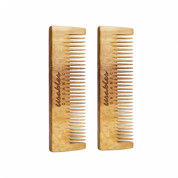 Usables_Organic_Pocket_Neem_Wood_Regular_Teeth_Travel_Hair_Comb_-_Pack_of_2