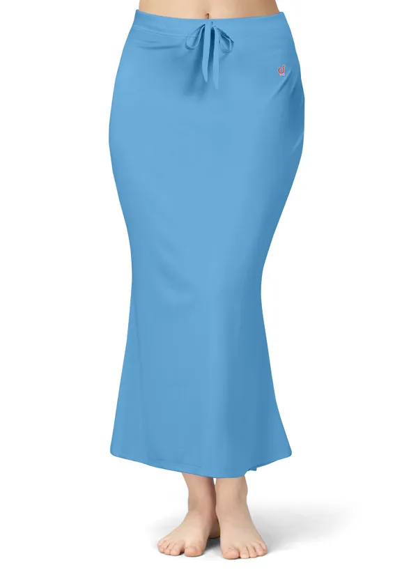 Blue_Stretch_Fit_Mermaid_Midi_Skirt_for_Women