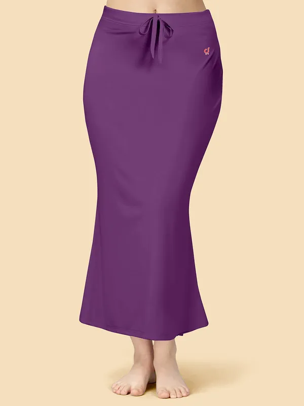 Purple_Stretch_Mermaid_Saree_Shapewear_For_Women