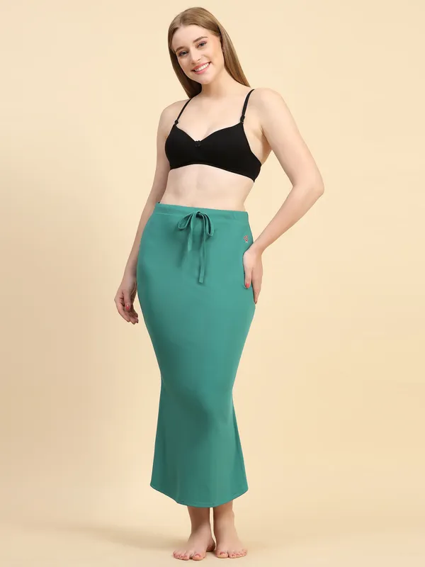 Teal_Stretch_Mermaid_Skirt_for_Women