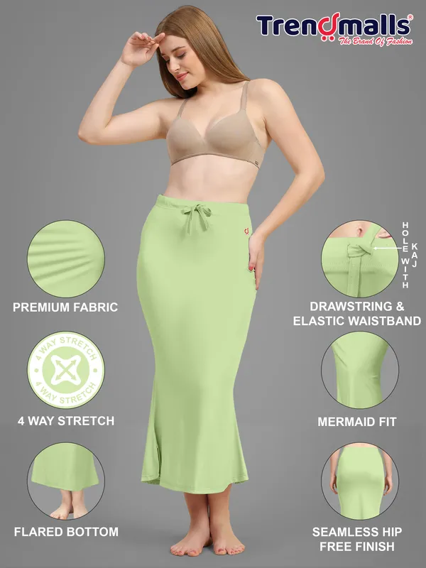 Green_Drawstring_Midi_Skirt_for_Women