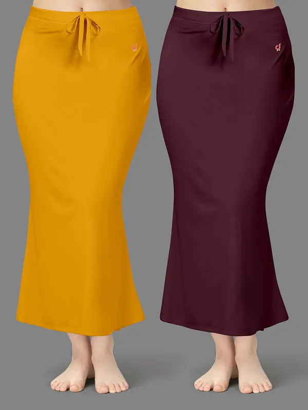 Mustard_And_Maroon_Mermaid_Skirts_for_Women