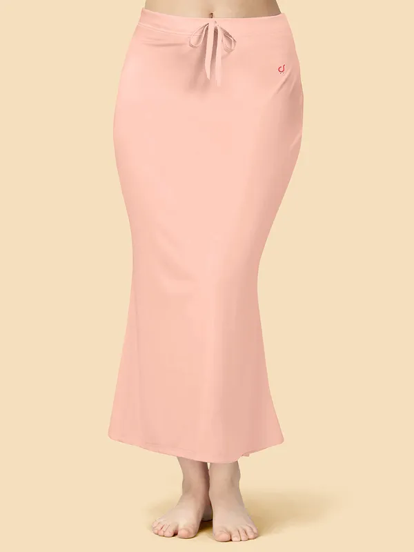 Blush_Solid_Fitted_Saree_Shapewear_For_Women