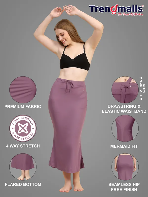 Mauve_Stretch_Mermaid_Skirt_for_Women