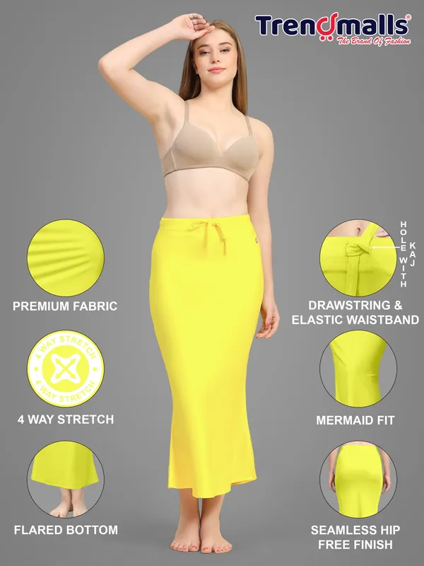 Yellow_Stretch_Mermaid_Skirt_for_Women