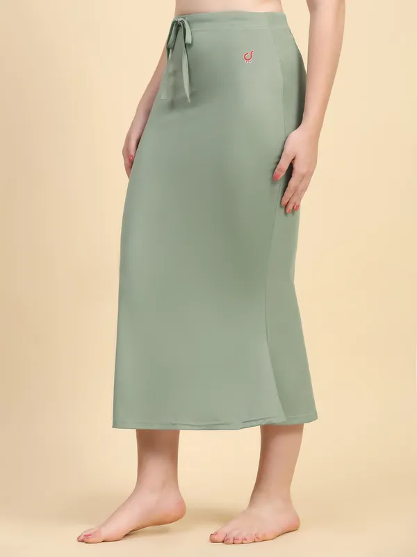 Sage_Green_Drawstring_Mermaid_Skirt_for_Women