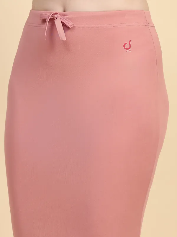 Pink_Fitted_Drawstring_Midi_Skirt_for_Women