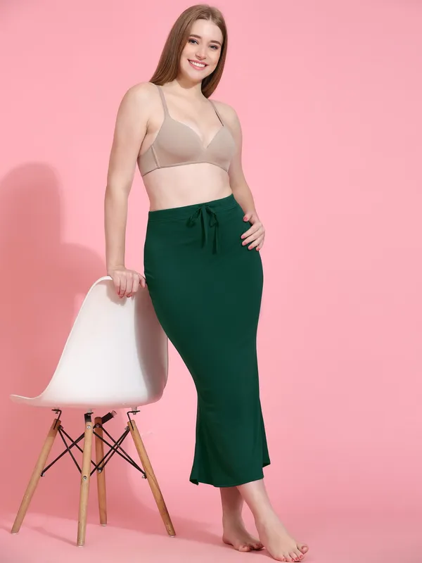 Green_Stretch_Mermaid_Fit_Skirt_for_Women