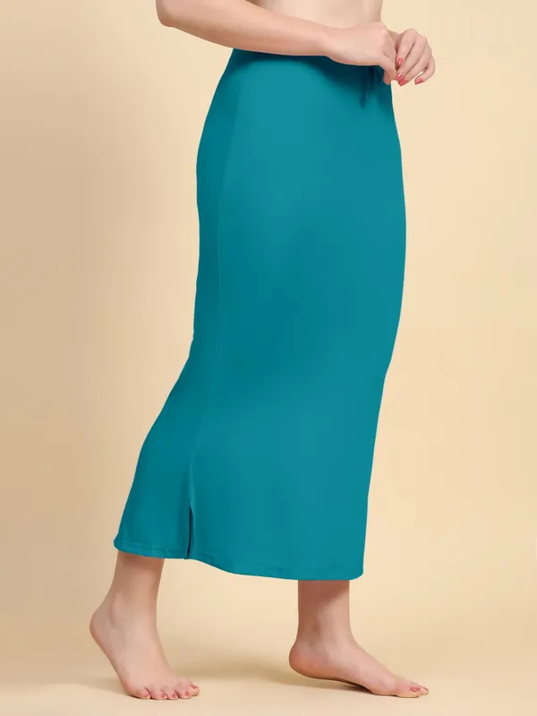 Teal_Mermaid_Midi_Skirt_for_Women