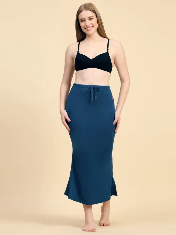 Navy_Solid_Fitted_Midi_Skirt_for_Women