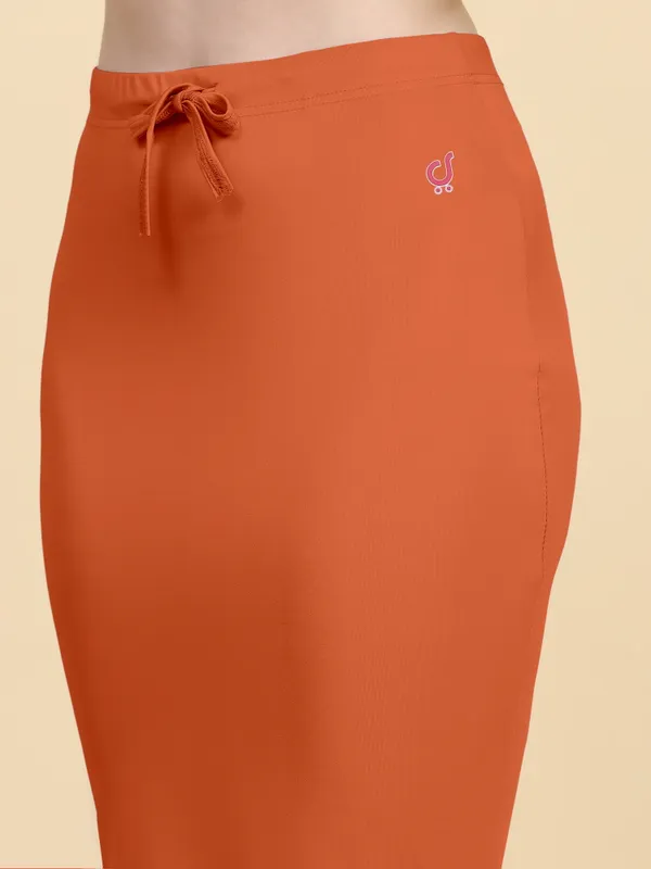 Orange_Fitted_Flared_Midi_Skirt_for_Women