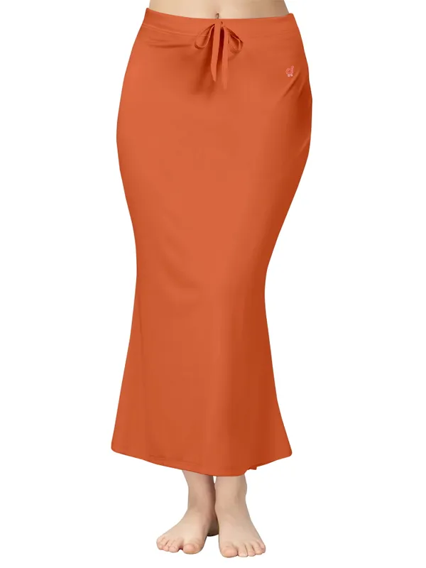 Orange_Fitted_Flared_Midi_Skirt_for_Women