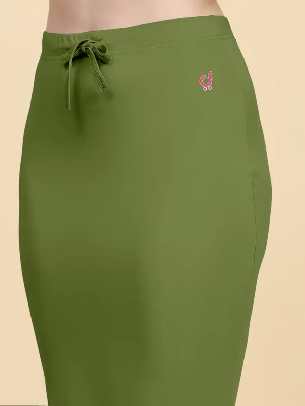 Olive_Green_Drawstring_Mermaid_Midi_Skirt_for_Women