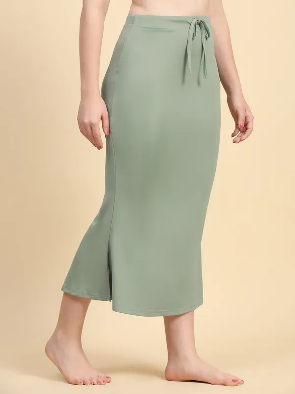 Sage_Green_Drawstring_Mermaid_Skirt_for_Women