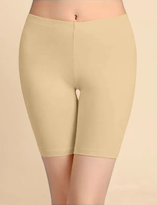 Beige_Cotton_Tummy_Tucker_Shorts_�_High_Waist_Seamless_Shapewear_Thigh_Slimmer_with_Tummy_Control