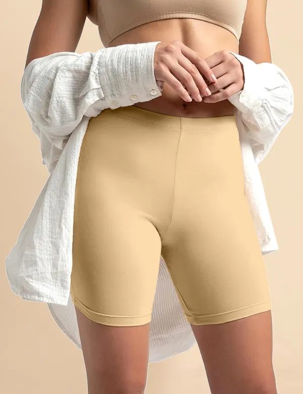 Beige_Cotton_Tummy_Tucker_Shorts_�_High_Waist_Seamless_Shapewear_Thigh_Slimmer_with_Tummy_Control