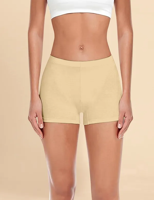 Beige_Cotton_Tummy_Tucker_Shorts_�_High_Waist_Stretchable_Shapewear_for_Smooth_&_Comfortable_Fit