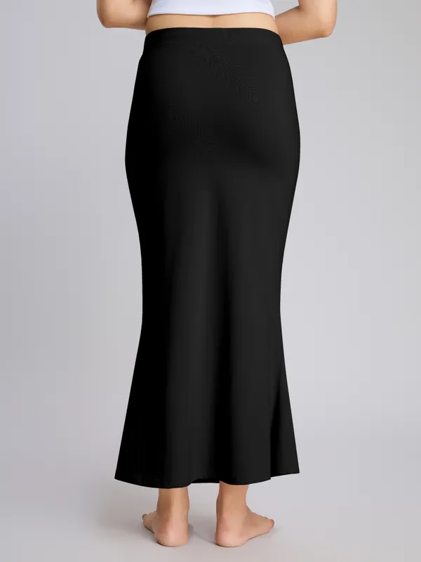 Black_Cotton_Saree_Shapewear_Petticoat_�_Stretchable_Mermaid_Fit,_Drawstring_Waist