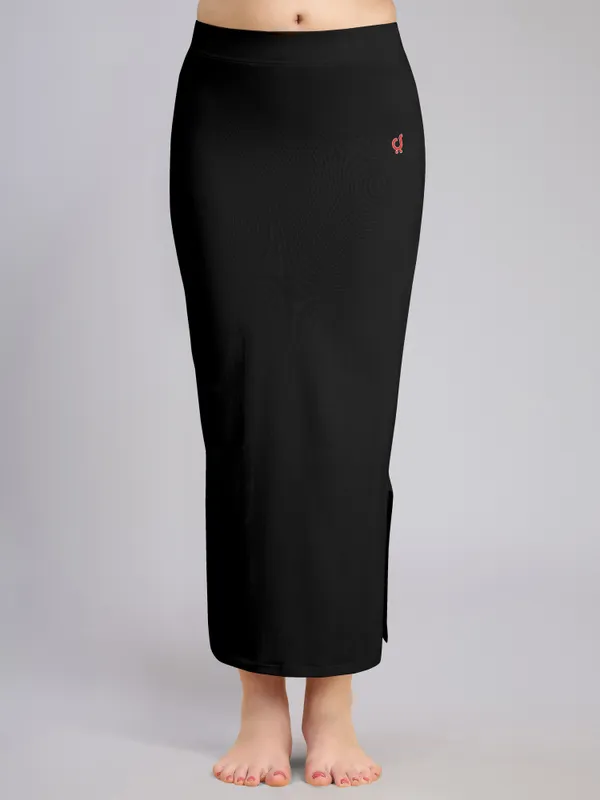 Black_Cotton_Saree_Shapewear_Petticoat_�_Stretchable_Straight_Fit,_Drawstring_Waist