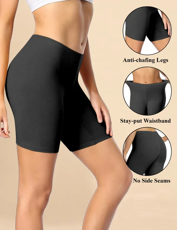 Black_Cotton_Tummy_Tucker_Shorts_�_High_Waist_Seamless_Shapewear_Thigh_Slimmer_with_Tummy_Control