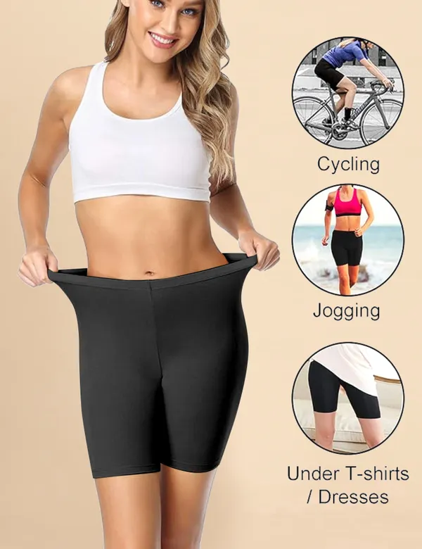 Black_Cotton_Tummy_Tucker_Shorts_�_High_Waist_Seamless_Shapewear_Thigh_Slimmer_with_Tummy_Control