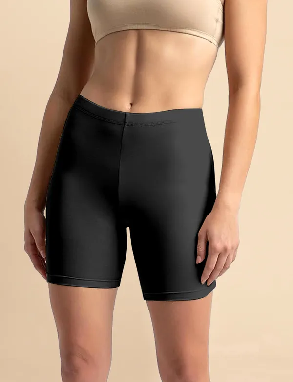 Black_Cotton_Tummy_Tucker_Shorts_�_High_Waist_Seamless_Shapewear_Thigh_Slimmer_with_Tummy_Control