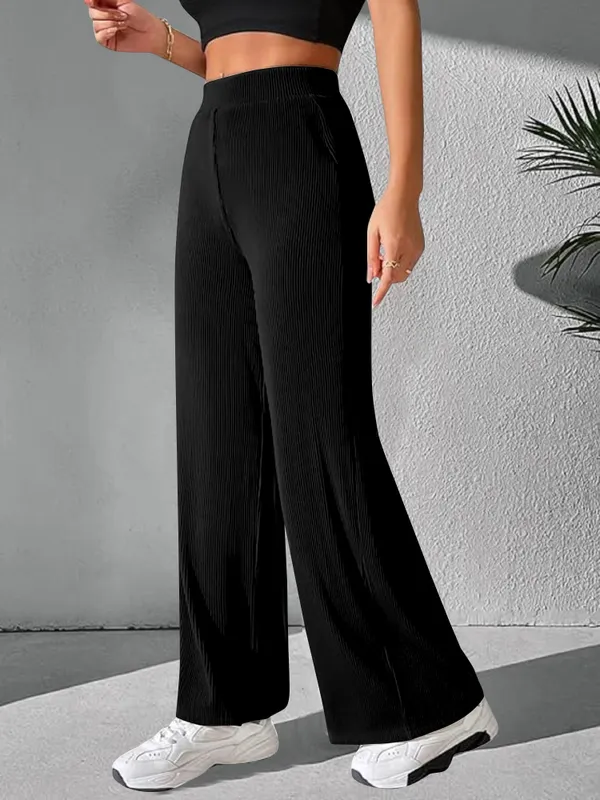 Black_Parachute_Cargo_Pants_High_Waist_Flared_Korean_Trousers_Trendy_Casual_Wear_for_Daily_Use