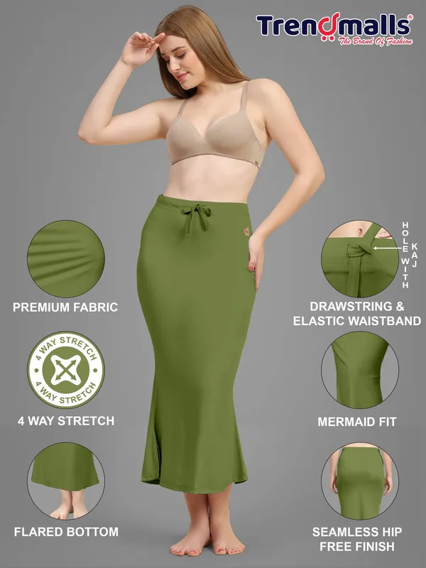 Olive_Green_Drawstring_Mermaid_Midi_Skirt_for_Women