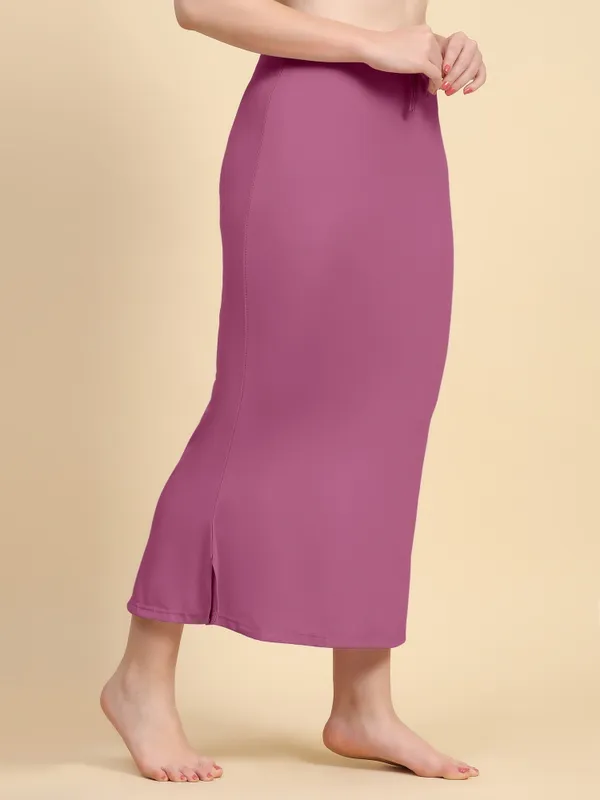 Mauve_Drawstring_Mermaid_Skirt_for_Women