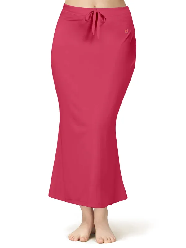 Pink_Solid_Fitted_Midi_Skirt_for_Women