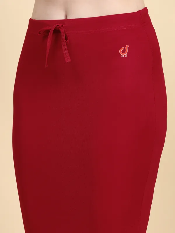 Red_Drawstring_Mermaid_Midi_Skirt_for_Women