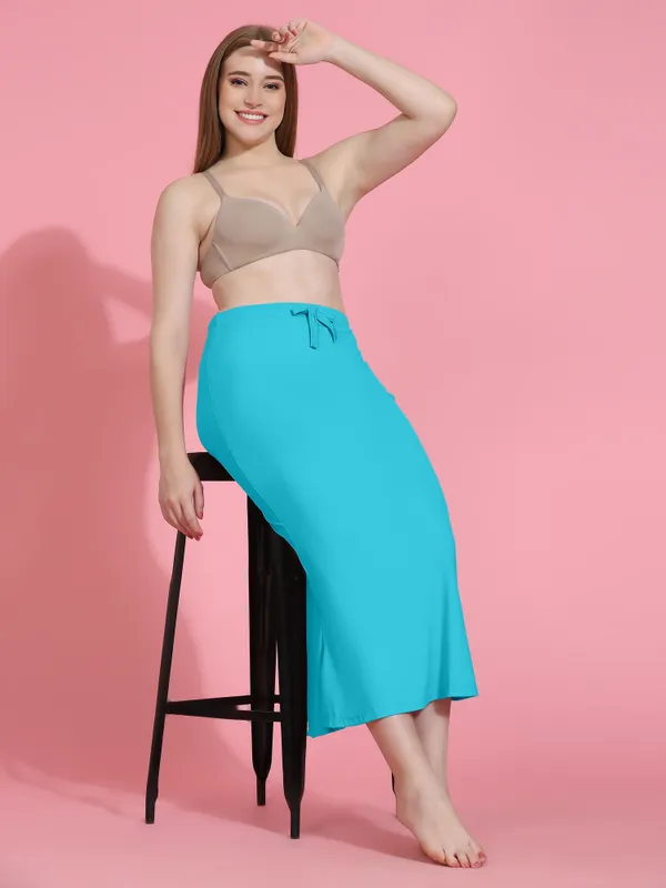 Turquoise_Solid_Mermaid_Skirt_for_Women