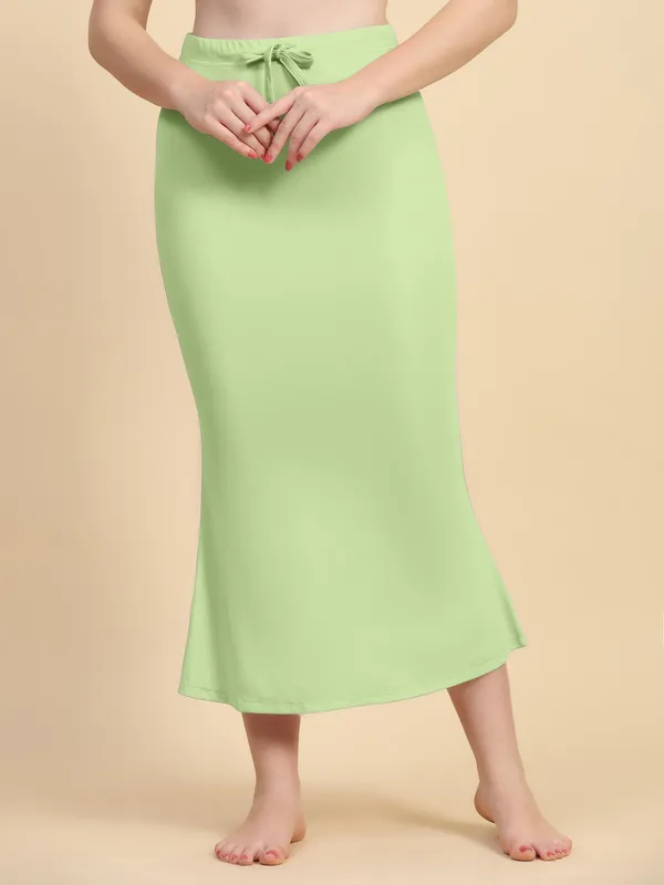 Green_Drawstring_Midi_Skirt_for_Women