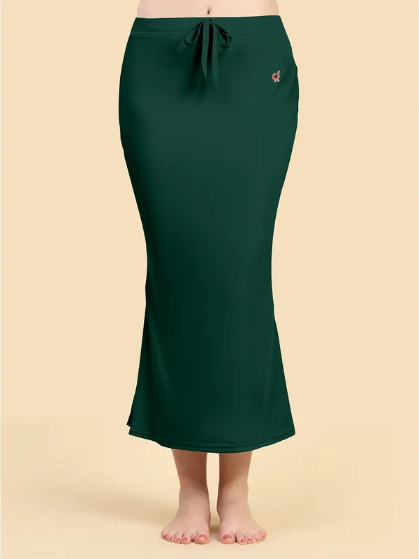 Dark_Green_Stretch_Mermaid_Fit_Skirt_For_Women
