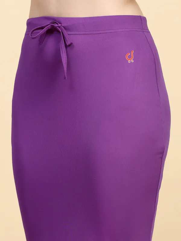 Purple_Drawstring_Fitted_Midi_Skirt_for_Women