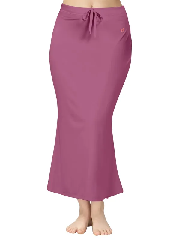 Mauve_Drawstring_Mermaid_Skirt_for_Women