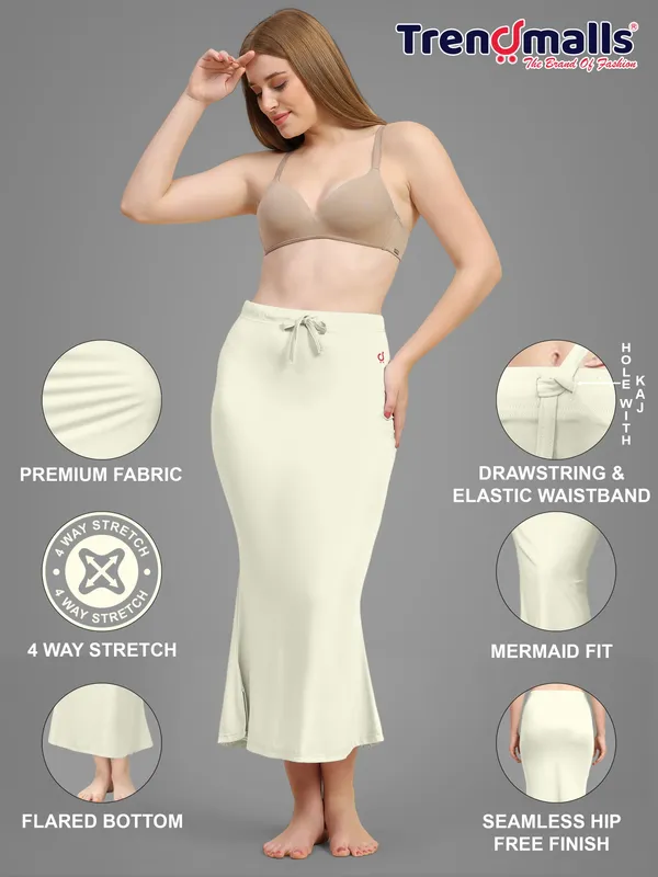 Cream_Mermaid_Midi_Skirt_for_Women