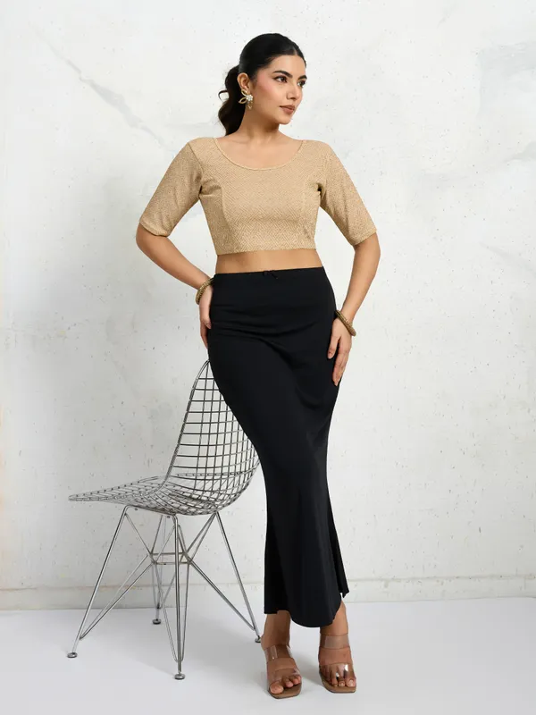 Gold_Polyester_Elastane_Zari_Stretchable_Ready_to_Wear_Blouse_for_women